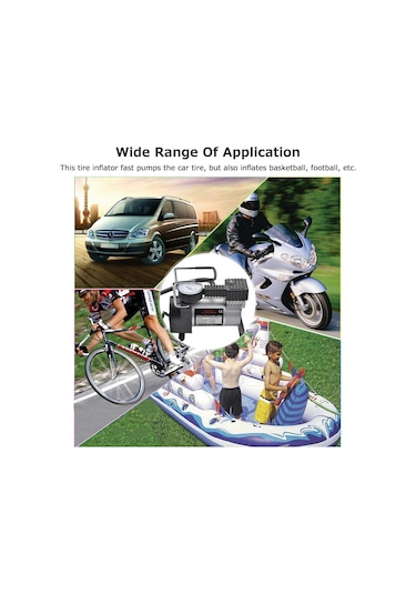 Kosona 12v Araç Hava Kompresörü - Otomobil, Bisiklet Ve Toplar İçin Pratik Şişirme Pompası