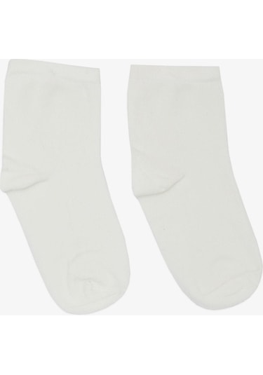 Artı Kız Çocuk Soket Çorap Basic 1-6 Yaş, Ekru-ekru Ekru