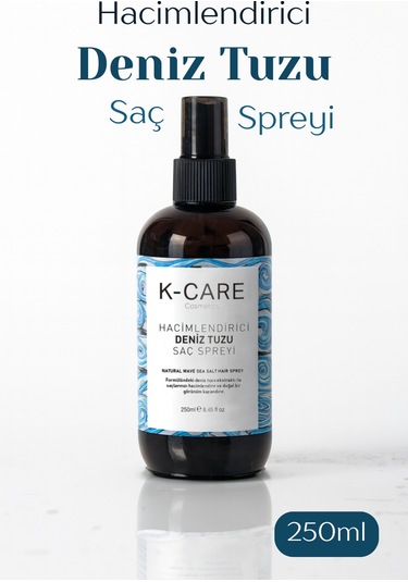 K K-care Cosmetics Doğal Dalga Sağlayan ve Hacim Veren Deniz Tuzu Saç Spreyi 250﻿﻿ ML