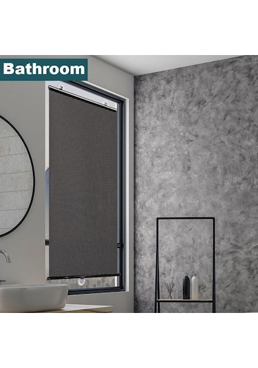 Gümüş Vantuzlu Mutfak Güneşlik Blok Uv Perdeler Karartma Perdesi Pencere Perdeleri Stor Perde