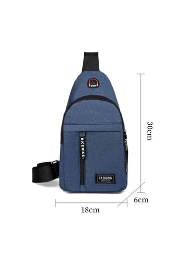 Erkek Göğüs Çantası, Omuz Çantası Siyah