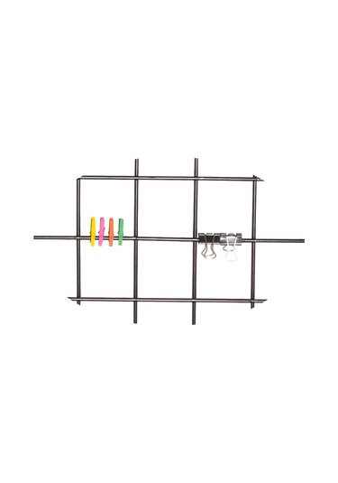 Metal Tel Pano Fotoğraf Askısı Notluk Siyah 40X60 Catchme