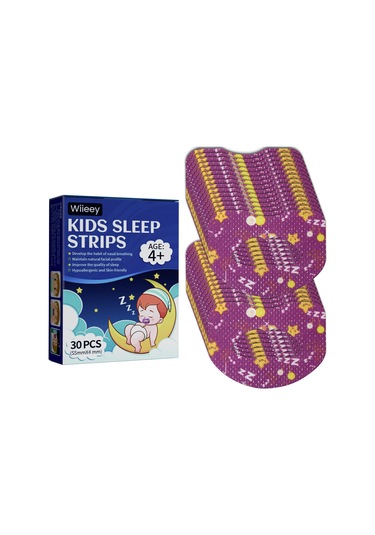 Suofeng "wiieey 30 Adet Çocuk Uyku Bantları - Nazal Nefes Almaya Yardımcı, Ağızdan Nefes Almayı Düzelten"