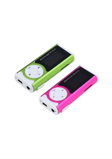 Geeroyoo Portatif Metal Mp3 Çalar玫红 Renkli, Tf Kart Desteği 16gb , Mp3/wma Format, Led Fener, Lcd Ekran, Cep Boyutu
