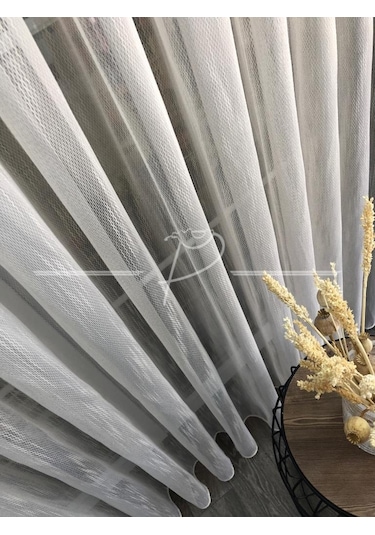 Tül Perde Nire Desen Düz Armür Etek Kurşun Sarım 4 Renk Çok Renkli