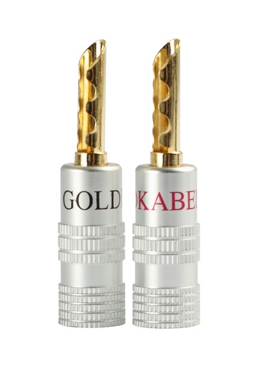 Goldkabel Profi  Hohl - Banana Gold 4'Lü Kablo Ucu