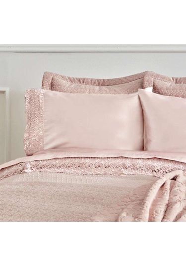 Karaca Home Anita Saten 8 Parça Çeyiz Seti Rose Gold