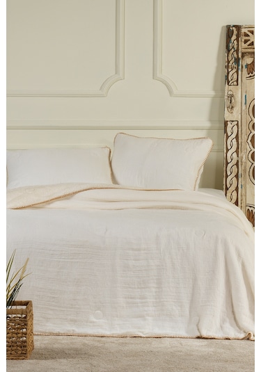 Elart Palermo Comfort Uyku Seti Çift Kişilik 3 Parça 220x240 Cm Krem Krem