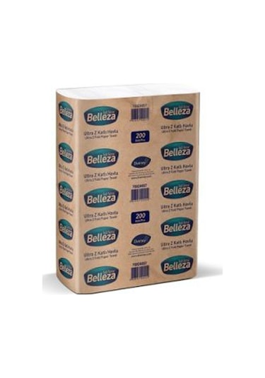 Belleza Ultra Z Katlı Kağıt Havlu 23 Cm x 24 Cm  4000 Yaprak