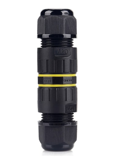 Besthome1 Ip68 Su Geçirmez Kablolu Bağlantı Cihazı, Dış Mekan Kablosu Bağlayıcı, 9-12mm Çap, 3pin, 24a, -40 C/+105 C, Pa66+bron