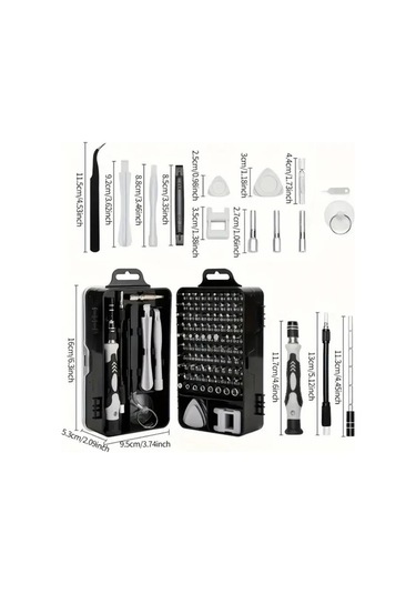 Dmr Pro 115 Parça Tork Lokma Üçgen Tornavida Telefon Tornavida Saat Tornavida