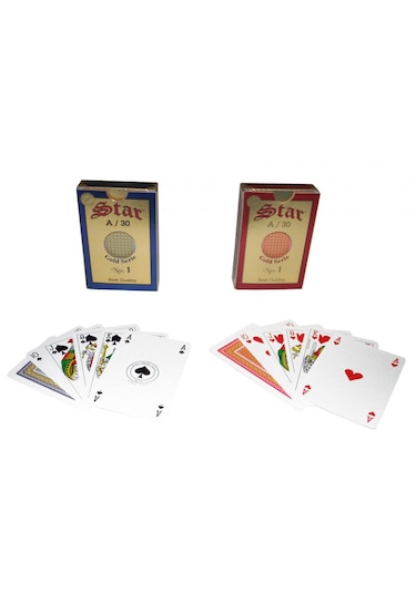 Iskambil Kağıdı Star Oyun 2 Li Set Gold Oyun Kağıdı