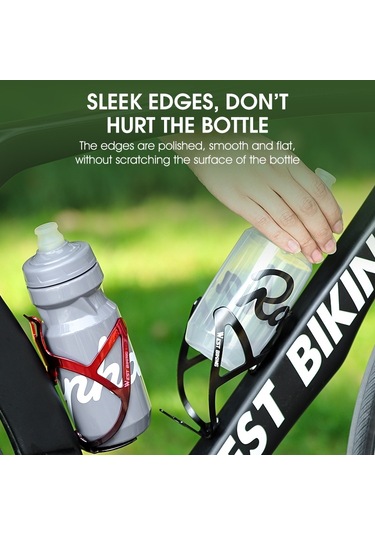 West Bıkıng Bisiklet Alüminyum İçecek Şişesi Tutucu, Renk: Altın Pembe Degrade Çok Renkli