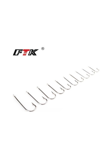 Dikenli Balık Oltası 100 Adet/grup Size1 -size10 Yüksek Karbon Çelik Jig Sazan Anzol Oltalar 8