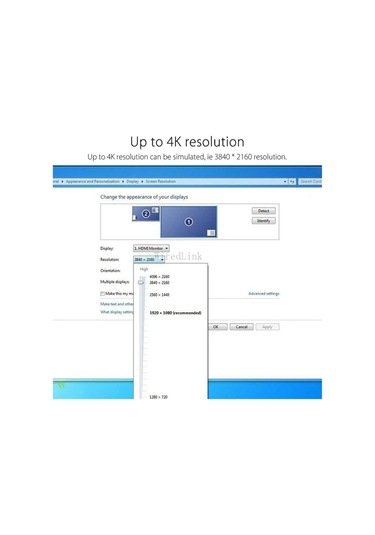 4 K 3840X2160.60Hz Sanal HDMI To Edıd Dönüştürücü