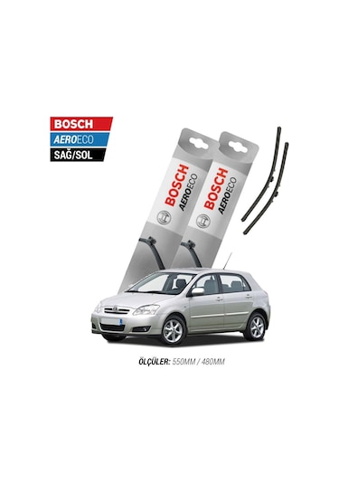 Toyota Corolla Uyumlu Hb Silecek Takımı 2002-2006 Bosch Aeroeco