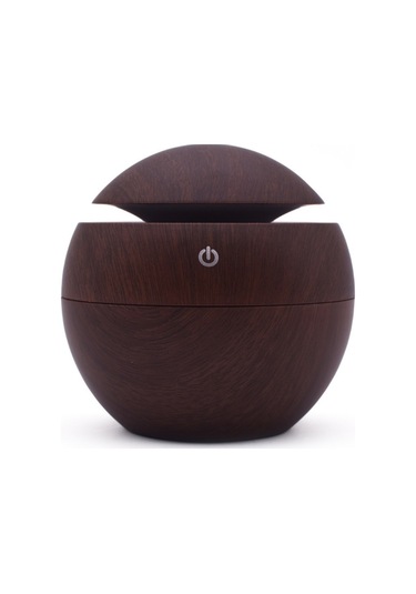 Tenfowee Usb Şarjlı 130ml Ahşap Desenli Nemlendirici Ve Aromaterapi Cihazı, 7 Renk Led Işık, 10-20m² Oda İçin