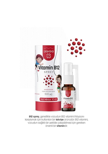 Erbatab Metilkobalamin B12 Sprey 10 ML