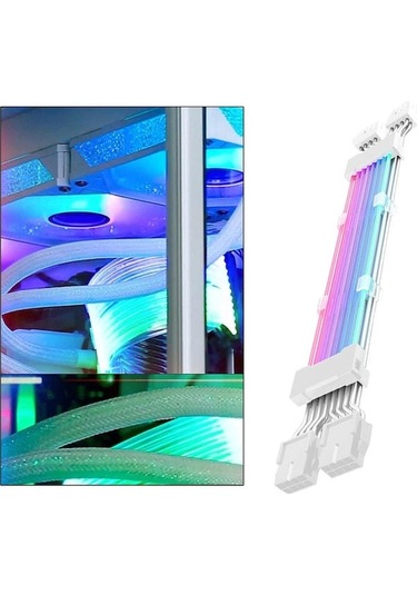 Geeksen Suntek Rgb Ekstansiyon Kablosu Seti, Bilgisayar Pc Güç Kaynağı İçin Fonksiyonel Kablolar