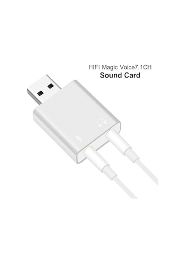 Usb 7.1 Ses Kartı Sound Card Usb Mikrofon Kulaklık Çevirici