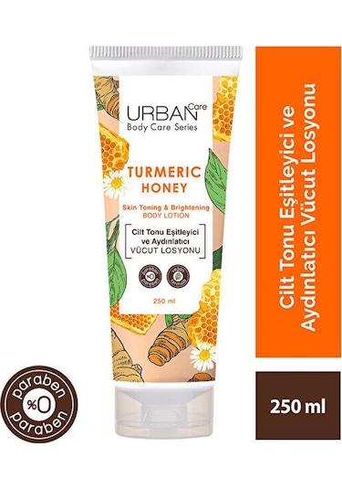 Urban Care Turmeric Honey Cilt Tonu Eşitleyici ve Aydınlatıcı Vücut Losyonu 250 ML