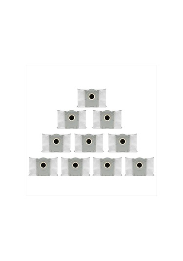 Gildedwill Ecovacs Deebot X11/x11 Pro Elektrikli Süpürge Aksesuarları Yedek Parçaları İçin Toz Torbası Dokumasız Çöp Torbaları 10 Adet