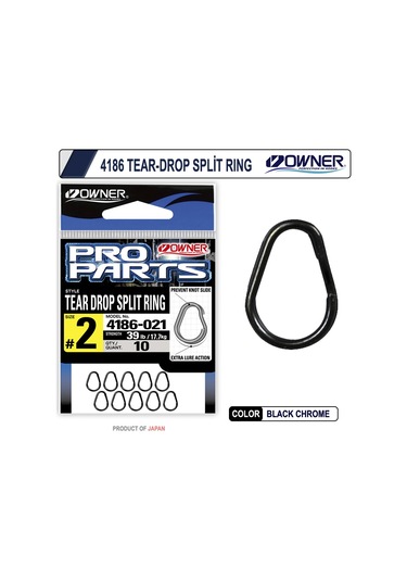 Owner 4186-011 Tear-drop Split Ring 4