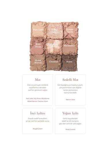 Dasique Mat Ve Işıltılı Renk Seçenekleri Sunan Far Paleti Shadow Palette 24 Muted Nuts 24 Muted Nuts