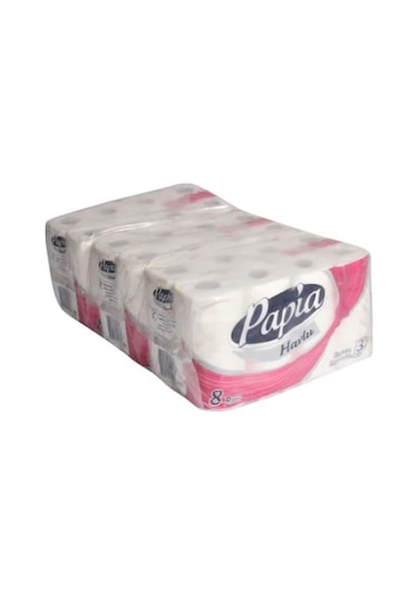 Papia Rulo Kağıt Havlu 8'li 3 Paket