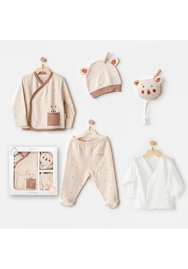 Yenisinial Adventurous Bear 5'li Hastane Çıkışı Beige Beige