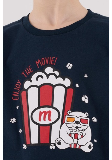 Rolypoly Erkek Çocuk Uzun Kol Pijama Takım Lacivert-1744 Lacivert