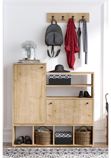 Decormet Wess Ayakkabılık Safir Meşe -dec-20077 Çok Renkli