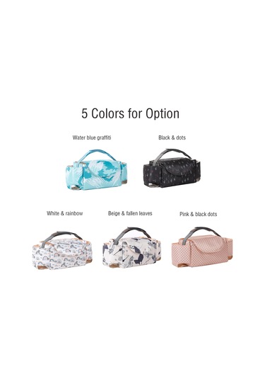 Xindoker "pratik Ve Büyük Kapasiteli Bebek Arabası Çantası - Su Geçirmez, Çok Bölmeli, Bardak Tutuculu" Siyah