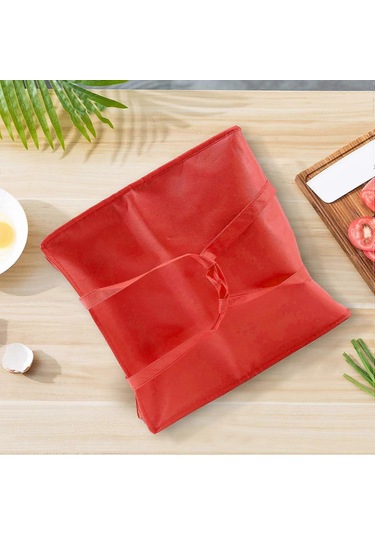 Katlanabilir Büyük Soğutucu Çanta Taşınabilir Gıda Kek Yalıtımlı Çanta Alüminyum Folyo Termal Kutu Su Geçirmez Buz Paketi Öğle Yemeği Kutusu Teslimat Çantası Kırmızı Çok Renkli