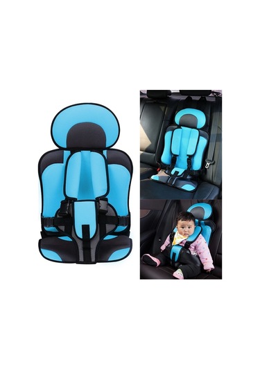 Sones Araba Taşınabilir Çocuk Koltuğu, Boyut: 54 X 36 X 25cm Açık Mavi + Gri