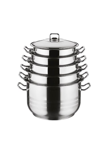 Arian Gastro Jumbo 10 Pcs Tencere Seti 24/26/28/30/32 Metal Kapak