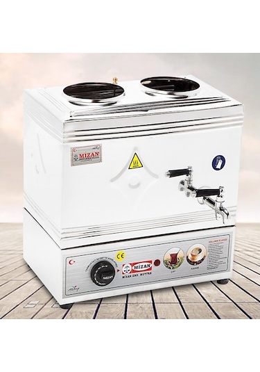 Mizan 25 Model Pleytsiz Krom 20 L Elektrikli Kahveci Çay Kazanı