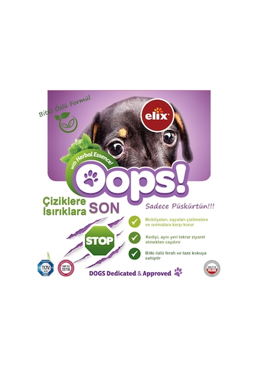 Elıx Bitki Özlü Köpek Kovucu Sprey 75 ML