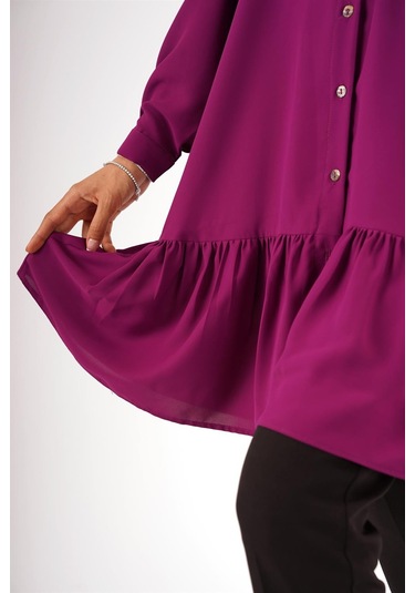 Fatma Sezen Mor Tunik Çok Renkli