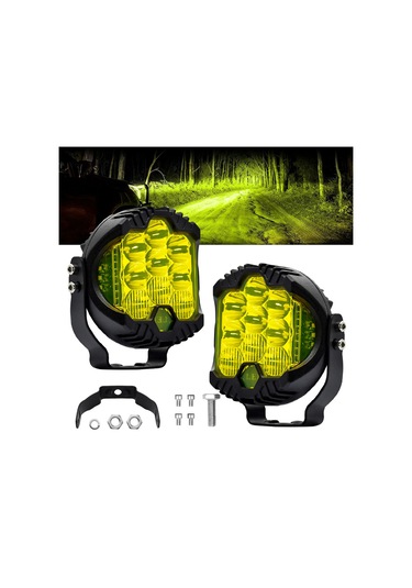 2pcs 3inç Led Sürüş Işığı 75w 15000lm Çalışma Işığı K22845y-2