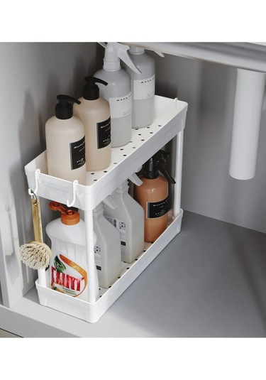 Çok Amaçlı Raf Organizer Beyaz