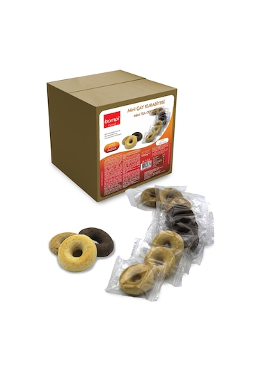 Bompi Karışık Mini Çay kurabiyesi 1300 G 270 Adet Tek Paketli