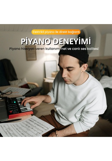 Veggieg Lightning To Mıdı Usb-b İphone İpad Uyumlu Müzik Enstrüman Kablosu