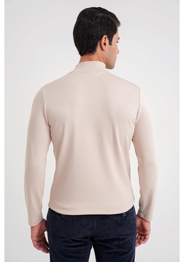 Ts 894 T-shırt Slim Bej Casual Bej