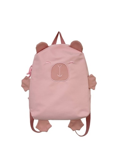 Moda Sevimli Kapibara Sırt Çantası Seyahat Çantası 87xxbo Pembe
