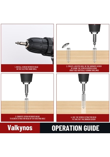 Pazly Vidalı Vidalar Ve Seti Paslı Vidalar İçin Hss Dayanıklı Çıkartma Aleti 6-cr