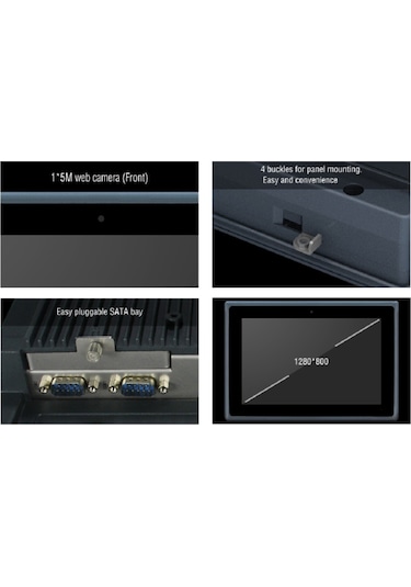Jhctech ALAD-A1001T J1900 4 GB 120 GB SSD 10.1" Free Dos Endüstriyel Panel AIO Masaüstü Bilgisayar