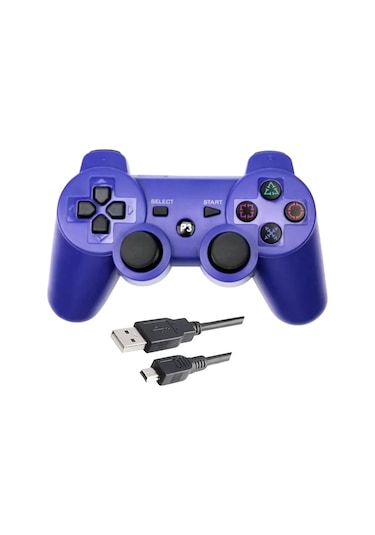 Ps3 Dualshock 3 Kablosuz Oyun Kolu Wireless Kablo Dahil Mavi
