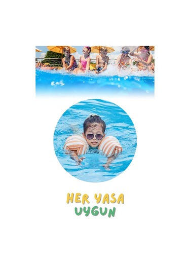 Çizgi Desen Turuncu Her Yaşa Uygun Yürüyen Kolluk, Şişme Deniz Havuz Yüzme Kolluğu, Yüzme Ekipmanları Turuncu