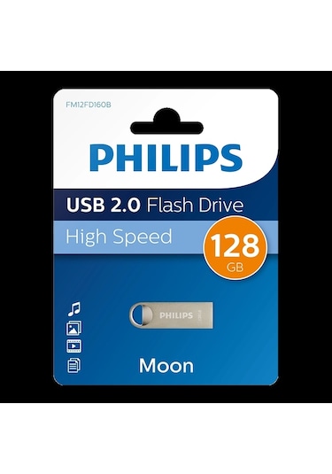 Phılıps 128gb Usb 2.0 25/10mb/s Fm12fd160b/00